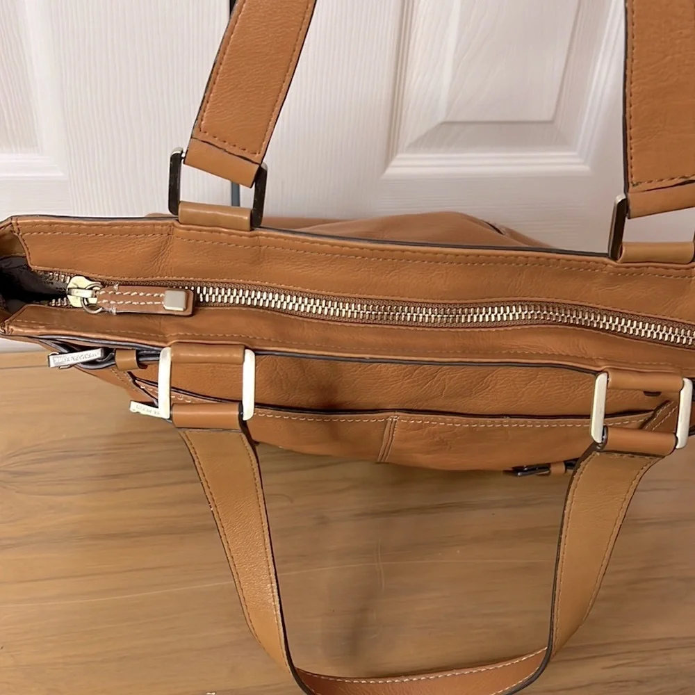 Michael Kors Golden Tan Leather Handbag Purse Tote